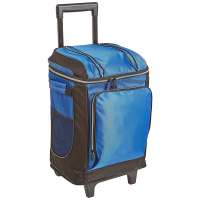 Wholesale durable soft insulated wheeled cooler bag holds up to 42 cans